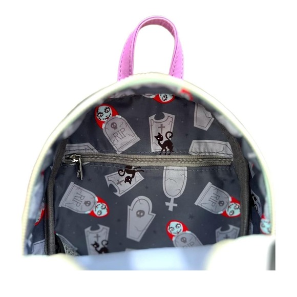 Loungefly Nightmare Before Christmas Sally Cemetery Glow Mini Backpack - Picture 4 of 10
